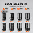 VEVOR Impact Sockets Set 8pcs 6-Point 1