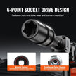 VEVOR Impact Sockets Set 8pcs 6-Point 1