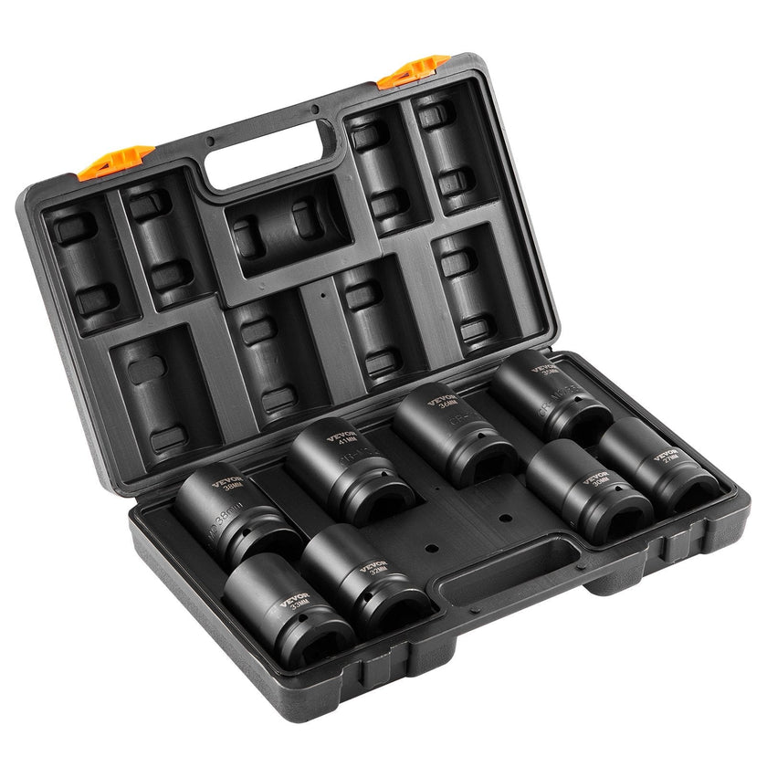 VEVOR Impact Sockets Set 8pcs 6-Point 1
