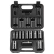 VEVOR Impact Sockets Set 11pcs 6-Point 3/8in Drive Bit Ratchet Tool Kit Case