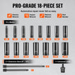 VEVOR Impact Sockets Set 18pcs 6-Point 3/8