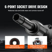 VEVOR Impact Sockets Set 55pcs 6-Point 1/4