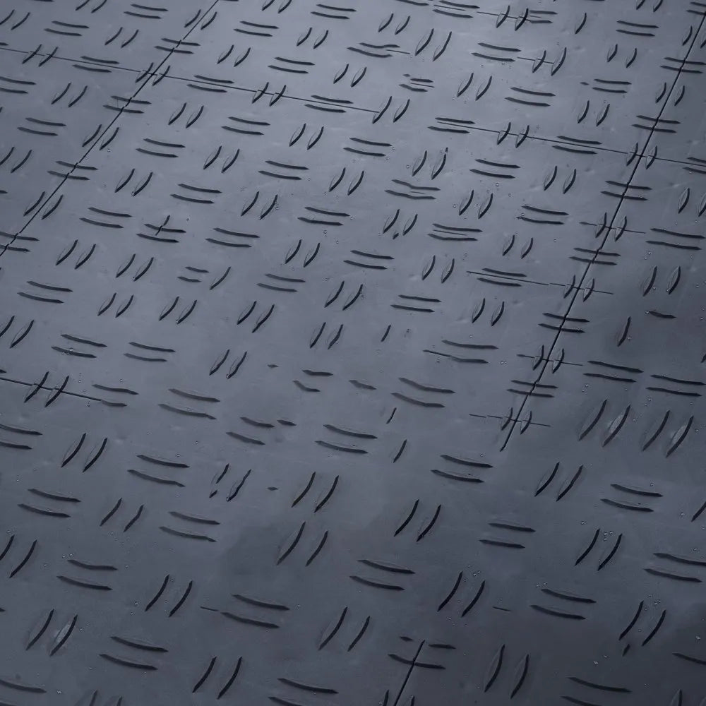 VEVOR Garage Tiles Interlocking, 12 x 12 x 0.53 inch 50 Pack Garage Floor Covering Tiles, Non-Slip Double-Sided Texture Garage Flooring Tiles, for Garages, Basements, Repair Shops, Graphite Gray
