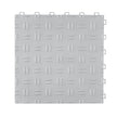 VEVOR Garage Tiles Interlocking, 12 x 12 x 0.53 inch 25 Pack Garage Floor Covering Tiles, Non-Slip Double-Sided Texture Garage Flooring Tiles, for Garages, Basements, Repair Shops, Silver