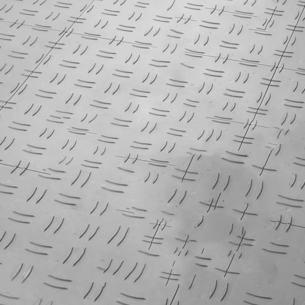 VEVOR Garage Tiles Interlocking, 12 x 12 x 0.53 inch 50 Pack Garage Floor Covering Tiles, Non-Slip Double-Sided Texture Garage Flooring Tiles, for Garages, Basements, Repair Shops, Silver