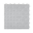 VEVOR Garage Tiles Interlocking, 12 x 12 x 0.53 inch 50 Pack Garage Floor Covering Tiles, Non-Slip Double-Sided Texture Garage Flooring Tiles, for Garages, Basements, Repair Shops, Silver