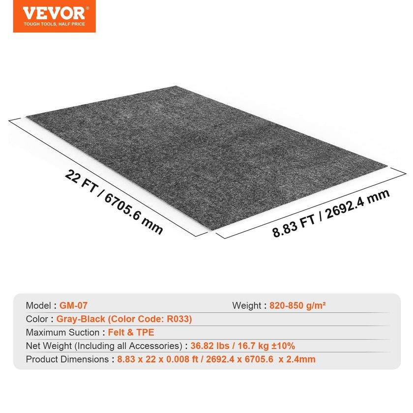 Garage Floor Mat, 8'10