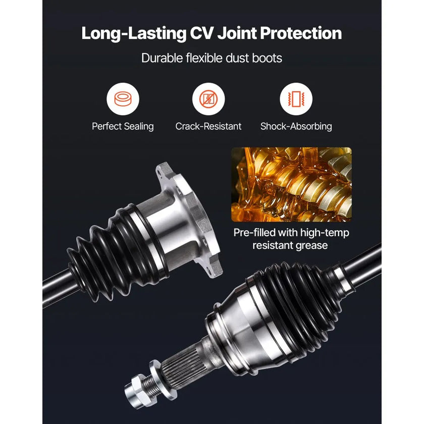 VEVOR CV Axle Shaft Assembly, Front Left or Right Side (Driver or Passenger Side), Automotive Replacement CV Joint Axle Compatible with 1999-2006 Chevrolet Silverado 1500, Alloy Steel & Carbon Steel