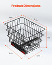 VEVOR Scooter Rear Basket Heavy Duty Mobility Basket with Handle 1 in Receiver