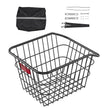VEVOR Rear Bike Basket Metal Wire Bicycle Basket Reflective Tail Light Cover