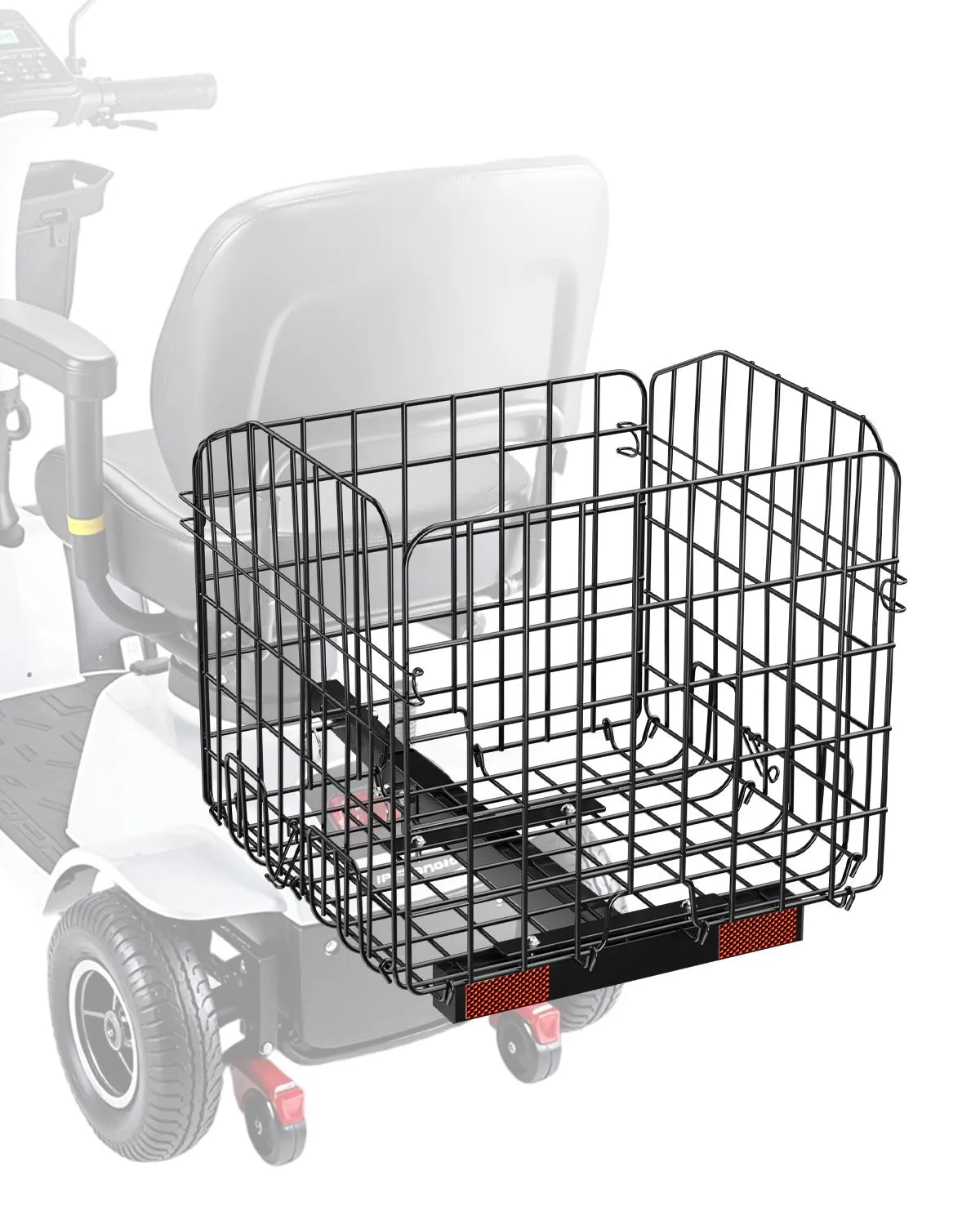 VEVOR Scooter Rear Basket Folding Basket 1-inch Receiver Pride Mobility Scooter