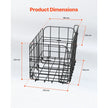 VEVOR Rear Bike Basket Folding Bicycle Basket Cargo Net Liner Waterproof Cover