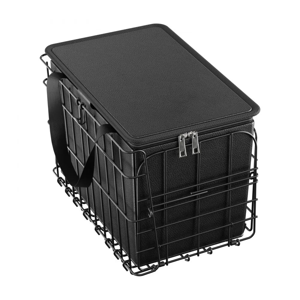 VEVOR Rear Bike Basket Folding Bicycle Basket Cargo Net Liner Waterproof Cover