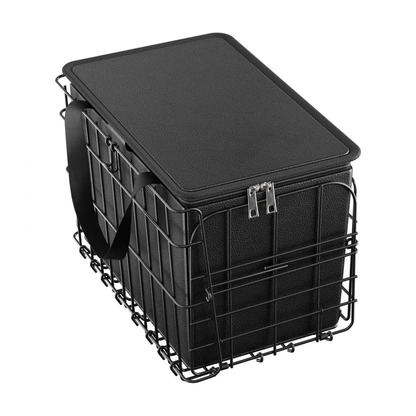 VEVOR Rear Bike Basket Folding Bicycle Basket Cargo Net Liner Waterproof Cover