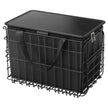 VEVOR Rear Bike Basket Folding Bicycle Basket Cargo Net Liner Waterproof Cover