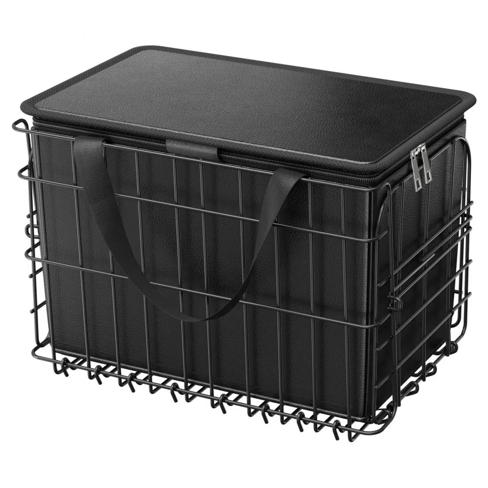 VEVOR Rear Bike Basket Folding Bicycle Basket Cargo Net Liner Waterproof Cover