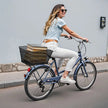 VEVOR Rear Bike Basket Wire Mesh Bicycle Basket with Cargo Net Waterproof Cover