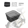 VEVOR Rear Bike Basket Wire Mesh Bicycle Basket with Cargo Net Waterproof Cover