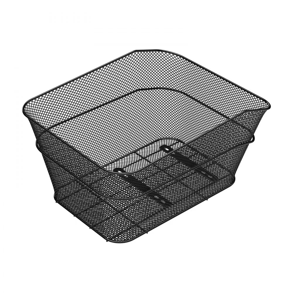 VEVOR Rear Bike Basket Wire Mesh Bicycle Basket with Cargo Net Waterproof Cover