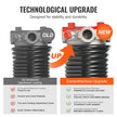 VEVOR Garage Door Torsion Springs, Pair of 0.207 x 2 x 22inch, 16000 Cycles, Garage Door Springs with Non-Slip Winding Bars, Gloves and Mounting Wrench, Electrophoresis Coated for Replacement