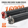 VEVOR Garage Door Torsion Springs, Pair of 0.207 x 2 x 22inch, 16000 Cycles, Garage Door Springs with Non-Slip Winding Bars, Gloves and Mounting Wrench, Electrophoresis Coated for Replacement