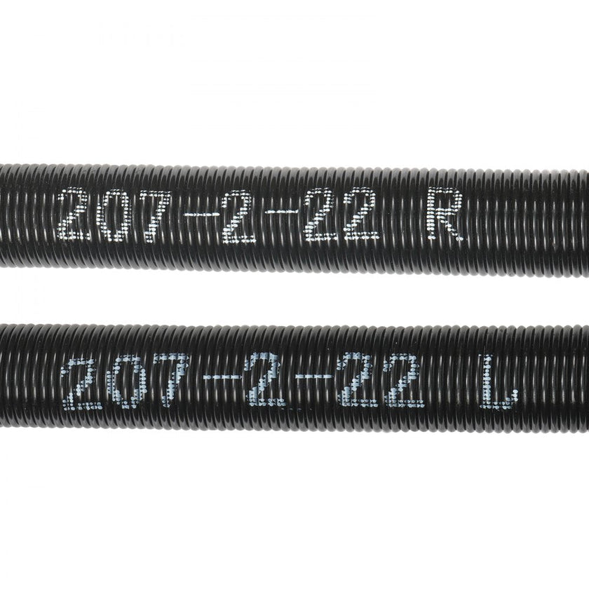 VEVOR Garage Door Torsion Springs, Pair of 0.207 x 2 x 22inch, 16000 Cycles, Garage Door Springs with Non-Slip Winding Bars, Gloves and Mounting Wrench, Electrophoresis Coated for Replacement
