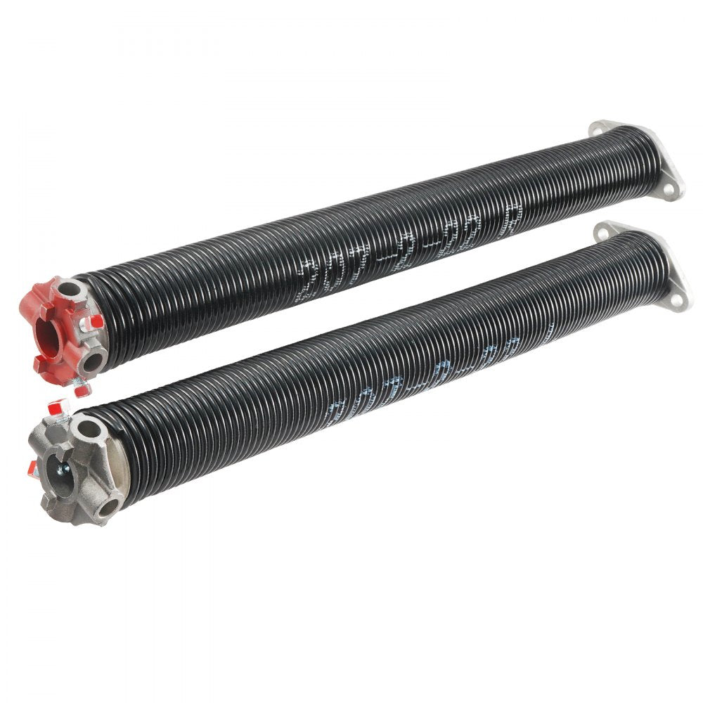 VEVOR Garage Door Torsion Springs, Pair of 0.207 x 2 x 22inch, 16000 Cycles, Garage Door Springs with Non-Slip Winding Bars, Gloves and Mounting Wrench, Electrophoresis Coated for Replacement