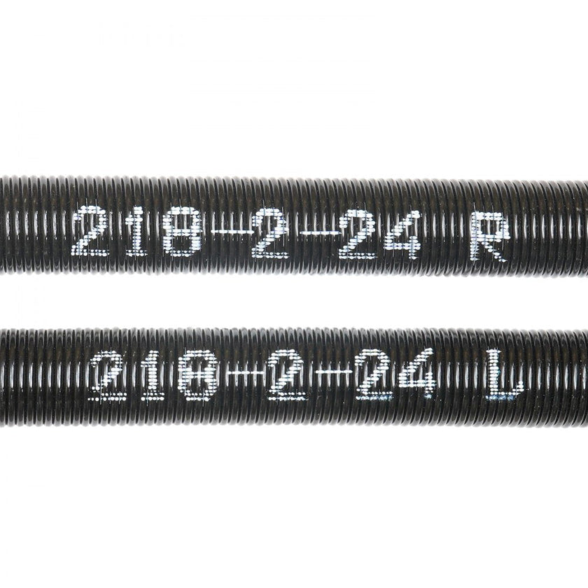 VEVOR Garage Door Torsion Springs, Pair of 0.218 x 2 x 24inch, 16000 Cycles, Garage Door Springs with Non-Slip Winding Bars, Gloves and Mounting Wrench, Electrophoresis Coated for Replacement