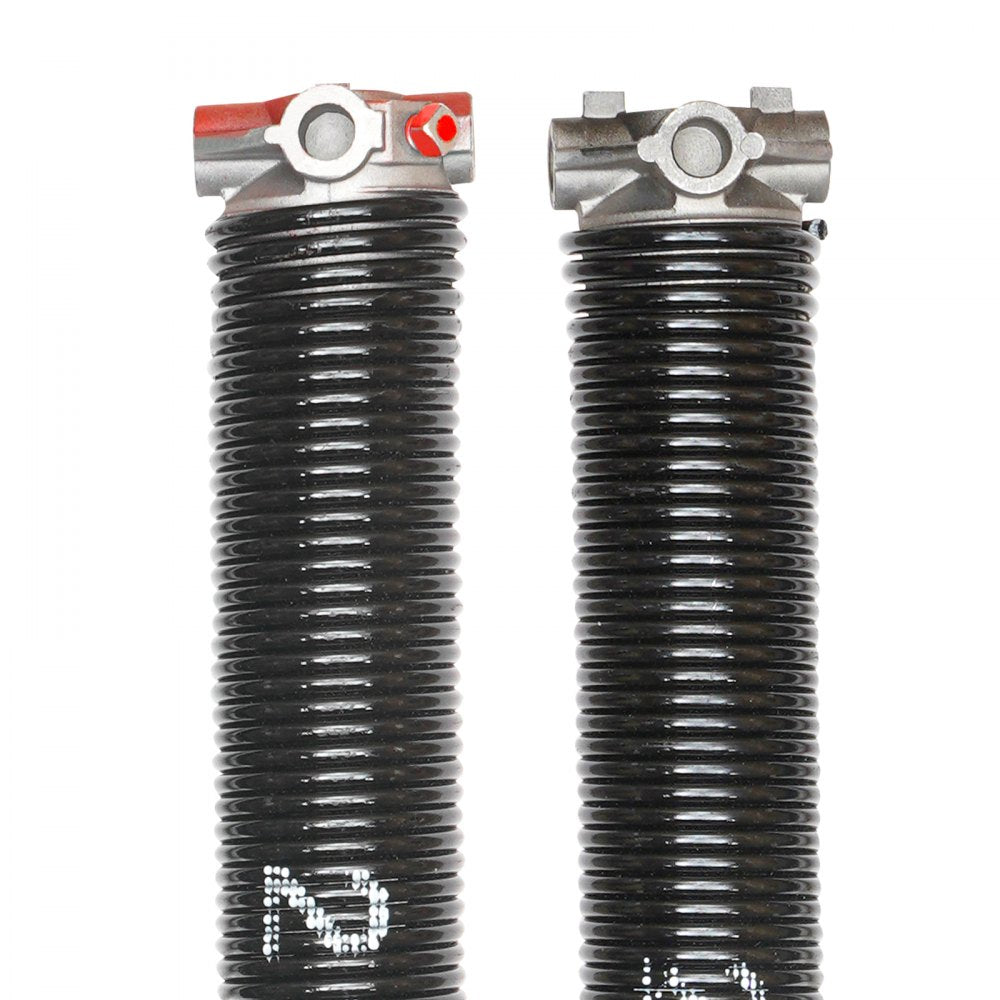 VEVOR Garage Door Torsion Springs, Pair of 0.218 x 2 x 24inch, 16000 Cycles, Garage Door Springs with Non-Slip Winding Bars, Gloves and Mounting Wrench, Electrophoresis Coated for Replacement