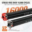 VEVOR Garage Door Torsion Springs, Pair of 0.218 x 2 x 23inch, 16000 Cycles, Garage Door Springs with Non-Slip Winding Bars, Gloves and Mounting Wrench, Electrophoresis Coated for Replacement