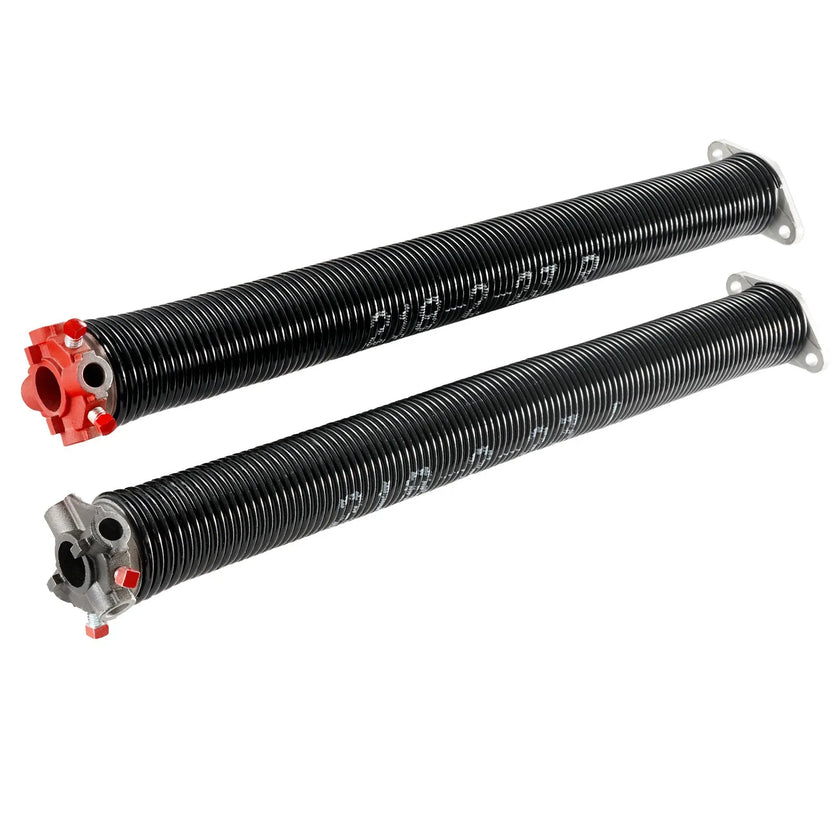 VEVOR Garage Door Torsion Springs, Pair of 0.218 x 2 x 23inch, 16000 Cycles, Garage Door Springs with Non-Slip Winding Bars, Gloves and Mounting Wrench, Electrophoresis Coated for Replacement