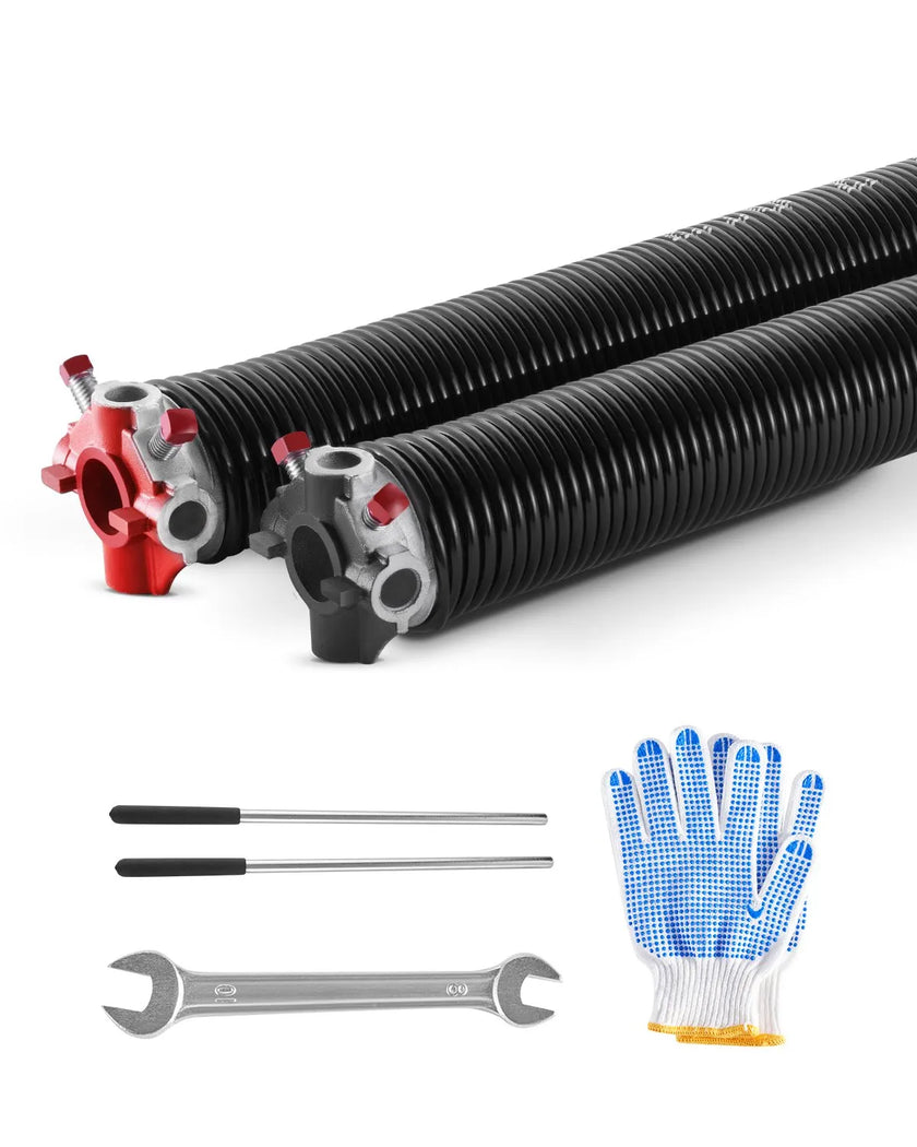 VEVOR Garage Door Torsion Springs Pair of 0.218 x 2 x 26 inch with Winding Bars
