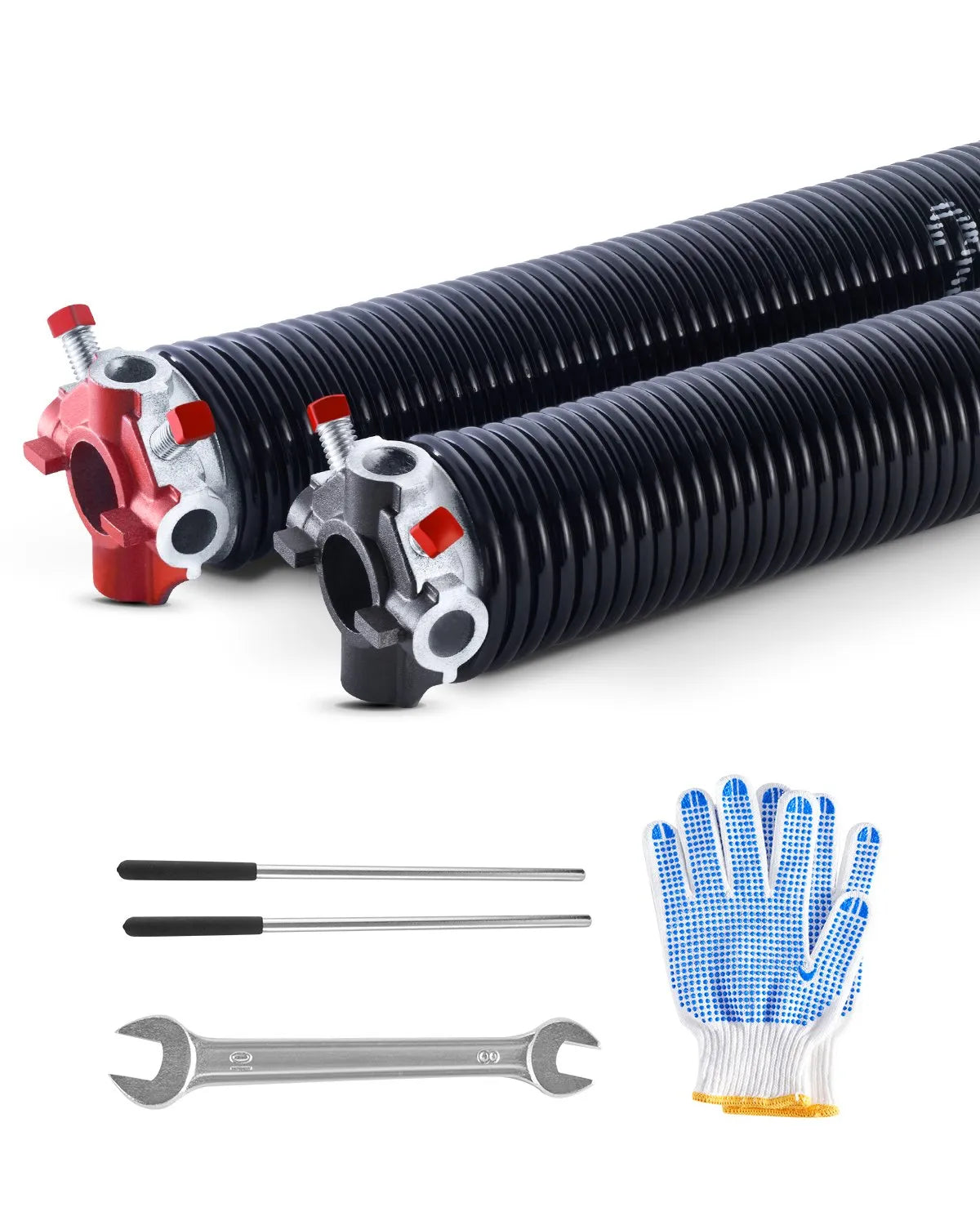 VEVOR Garage Door Torsion Springs Pair of 0.225 x 2 x 27 inch with Winding Bars