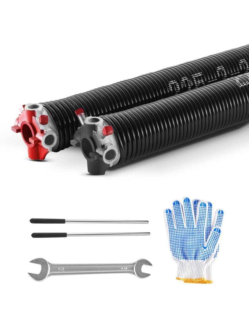 VEVOR Garage Door Torsion Springs Pair of 0.225 x 2 x 24 inch with Winding Bars
