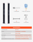VEVOR Garage Door Torsion Springs Pair of 0.234 x 2 x 28 inch with Winding Bars