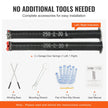 VEVOR Garage Door Torsion Springs, Pair of 0.25 x 2 x 30inch, 16000 Cycles, Garage Door Springs with Non-Slip Winding Bars, Gloves and Mounting Wrench, Electrophoresis Coated for Replacement