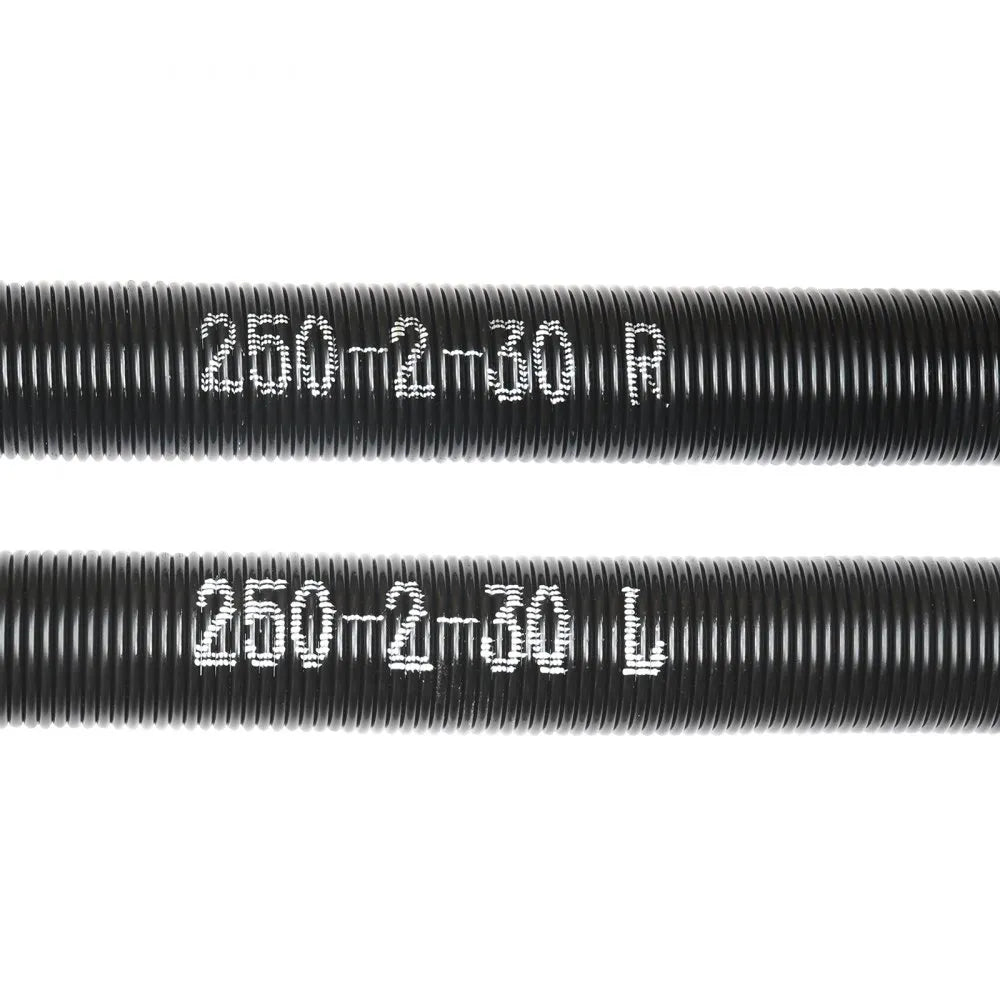 VEVOR Garage Door Torsion Springs, Pair of 0.25 x 2 x 30inch, 16000 Cycles, Garage Door Springs with Non-Slip Winding Bars, Gloves and Mounting Wrench, Electrophoresis Coated for Replacement