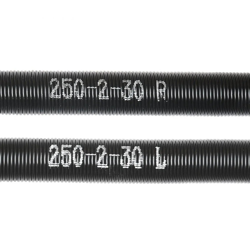 VEVOR Garage Door Torsion Springs, Pair of 0.25 x 2 x 30inch, 16000 Cycles, Garage Door Springs with Non-Slip Winding Bars, Gloves and Mounting Wrench, Electrophoresis Coated for Replacement