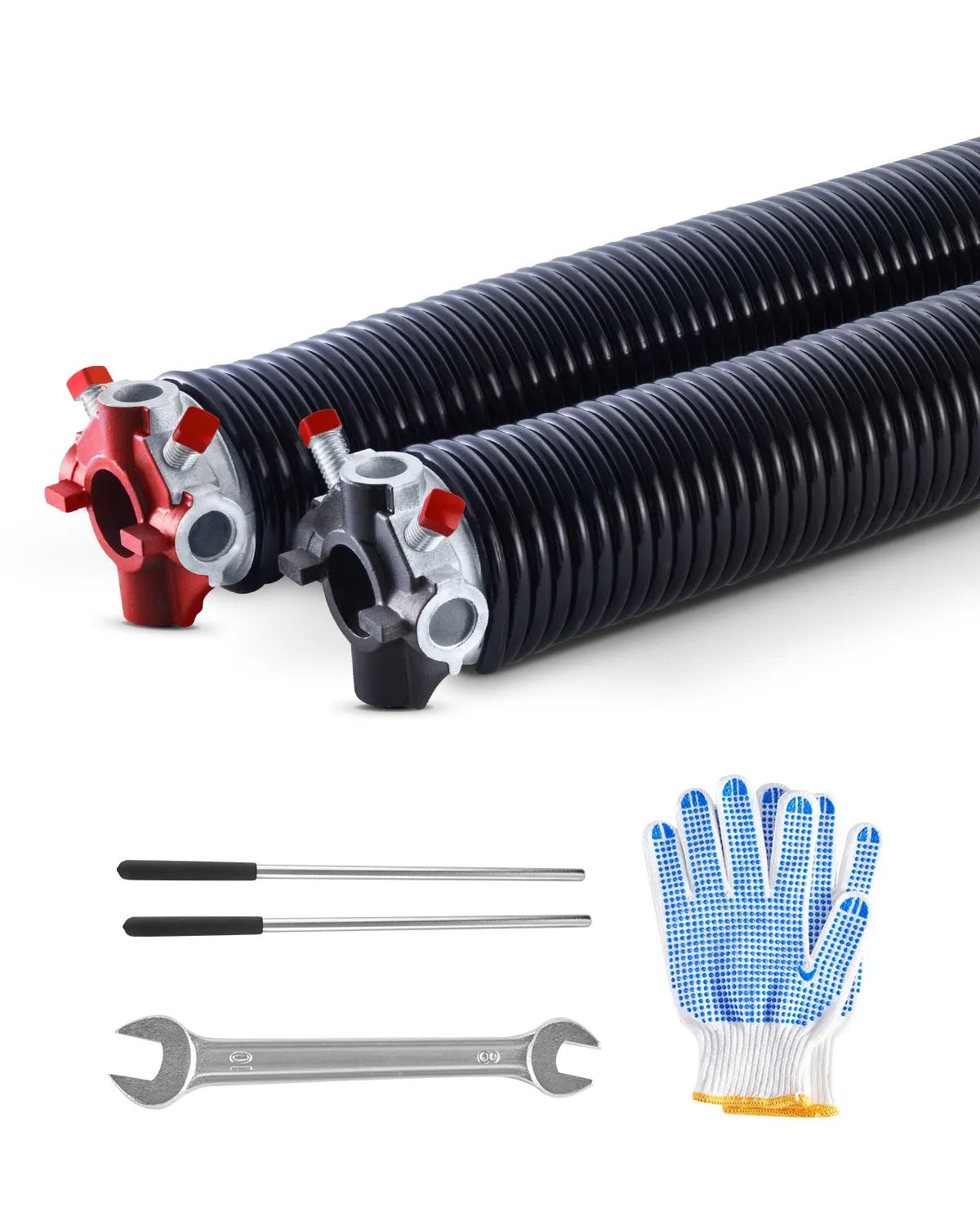 VEVOR Garage Door Torsion Springs Pair of 0.250 x 2 x 35 inch with Winding Bars