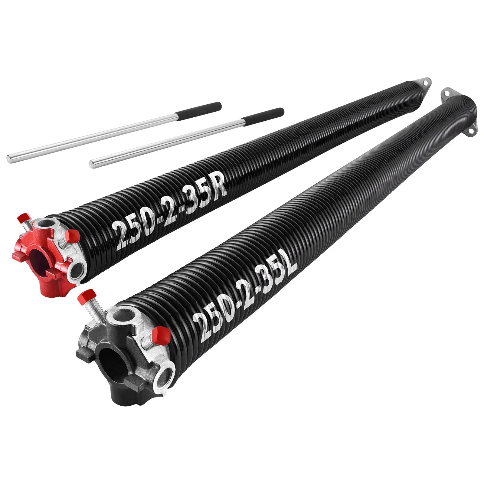 VEVOR Garage Door Torsion Springs Pair of 0.250 x 2 x 35 inch with Winding Bars