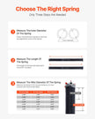 VEVOR Garage Door Torsion Springs Pair of 0.25 x 2 x 32 inch with Winding Bars