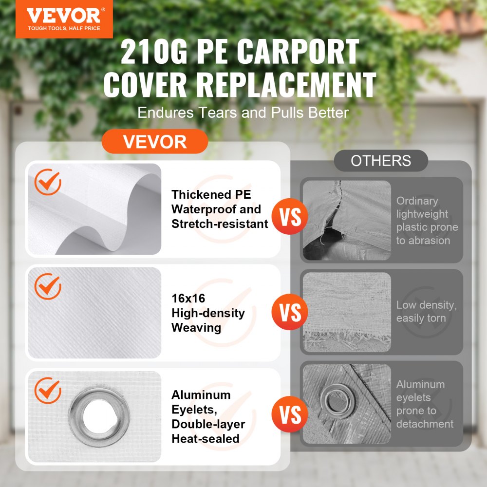 VEVOR 10x20FT Pop up Canopy with Removable Sidewalls, Instant Canopies Portable Gazebo & Wheeled Bag, UV Resistant Waterproof, Enclosed Canopy Tent for Outdoor Events, Patio, Backyard, Party, Parking