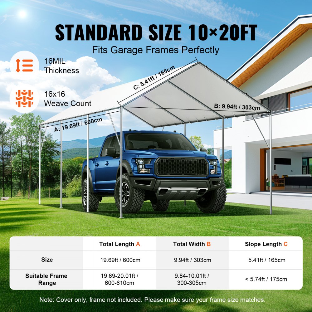 VEVOR 10x20FT Pop up Canopy with Removable Sidewalls, Instant Canopies Portable Gazebo & Wheeled Bag, UV Resistant Waterproof, Enclosed Canopy Tent for Outdoor Events, Patio, Backyard, Party, Parking