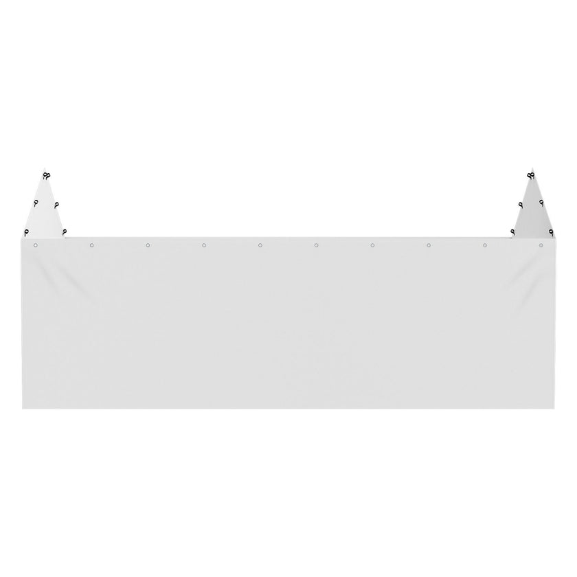 VEVOR Carport Replacement Canopy Cover Side Wall 10 x 20 ft, Garage Tent Shelter Tarp Heavy-Duty Waterproof & UV Protected, Easy Installation with Ball Bungees,White (Top and Frame Not Included)