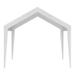 VEVOR Carport Replacement Canopy Cover 10 x 20 ft, Garage Top Tent Shelter Tarp Heavy-Duty Waterproof & UV Protected, Easy Installation with Ball Bungees,White (Only Top Cover, Frame Not Include)