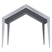 VEVOR Carport Replacement Canopy Cover 10 x 20 ft, Garage Top Tent Shelter Tarp Heavy-Duty Waterproof & UV Protected, Easy Installation with Ball Bungees,Grey (Only Top Cover, Frame Not Include)