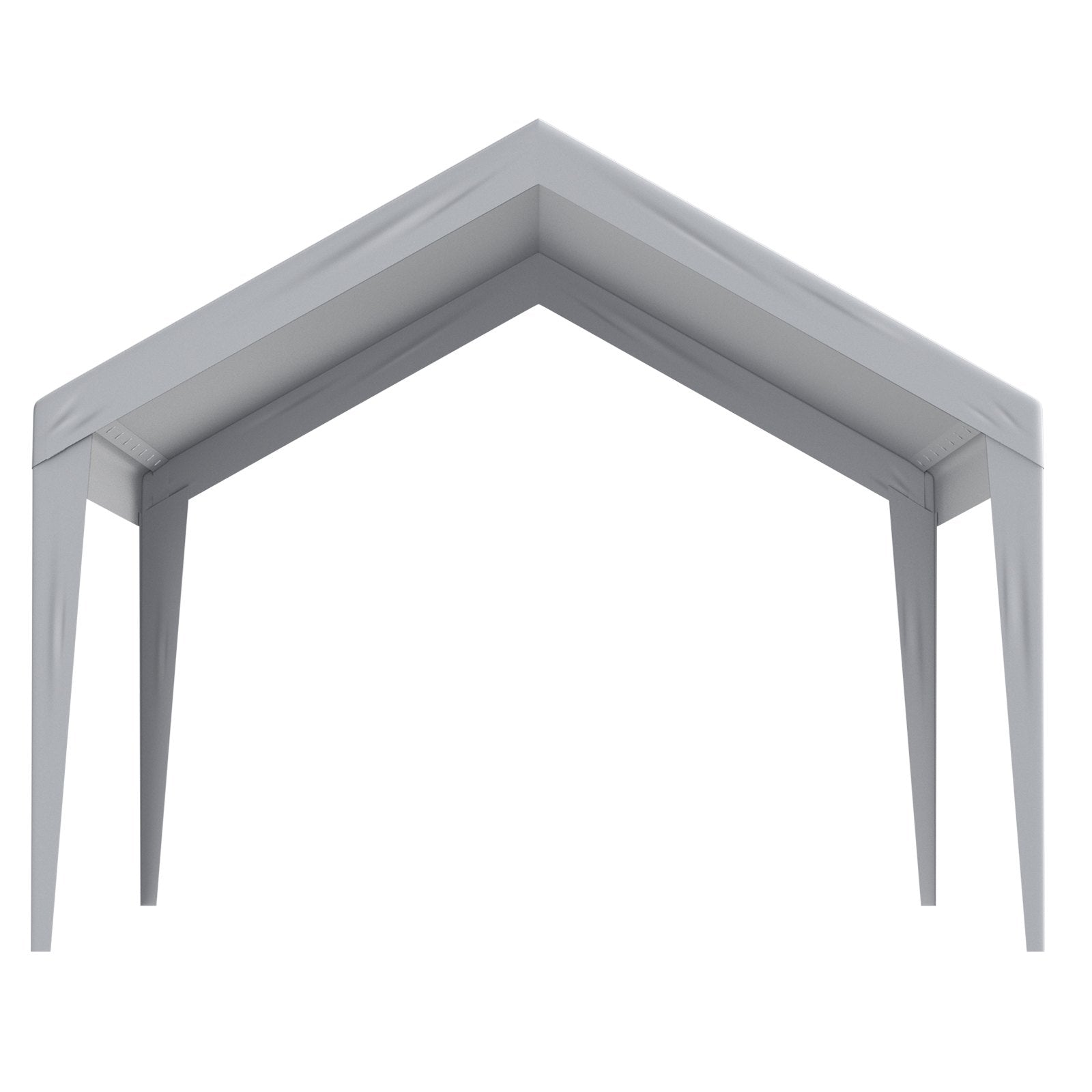 VEVOR Carport Replacement Canopy Cover 12 x 20 ft, Garage Top Tent Shelter Tarp Heavy-Duty Waterproof & UV Protected, Easy Installation with Ball Bungees,Grey (Only Top Cover, Frame Not Include)