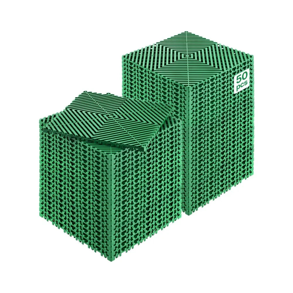 VEVOR Interlocking Drainage Mat Drainage Cushion 12” x 12” Modular Floor Tile