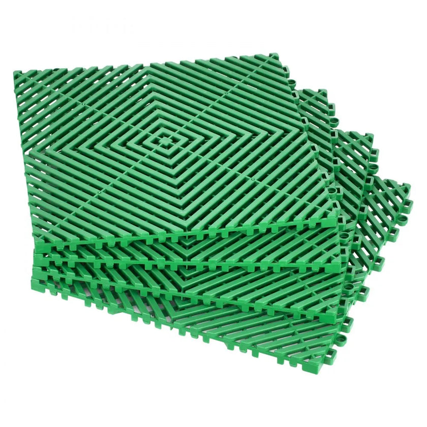 VEVOR Interlocking Drainage Mat Drainage Cushion 12” x 12” Modular Floor Tile