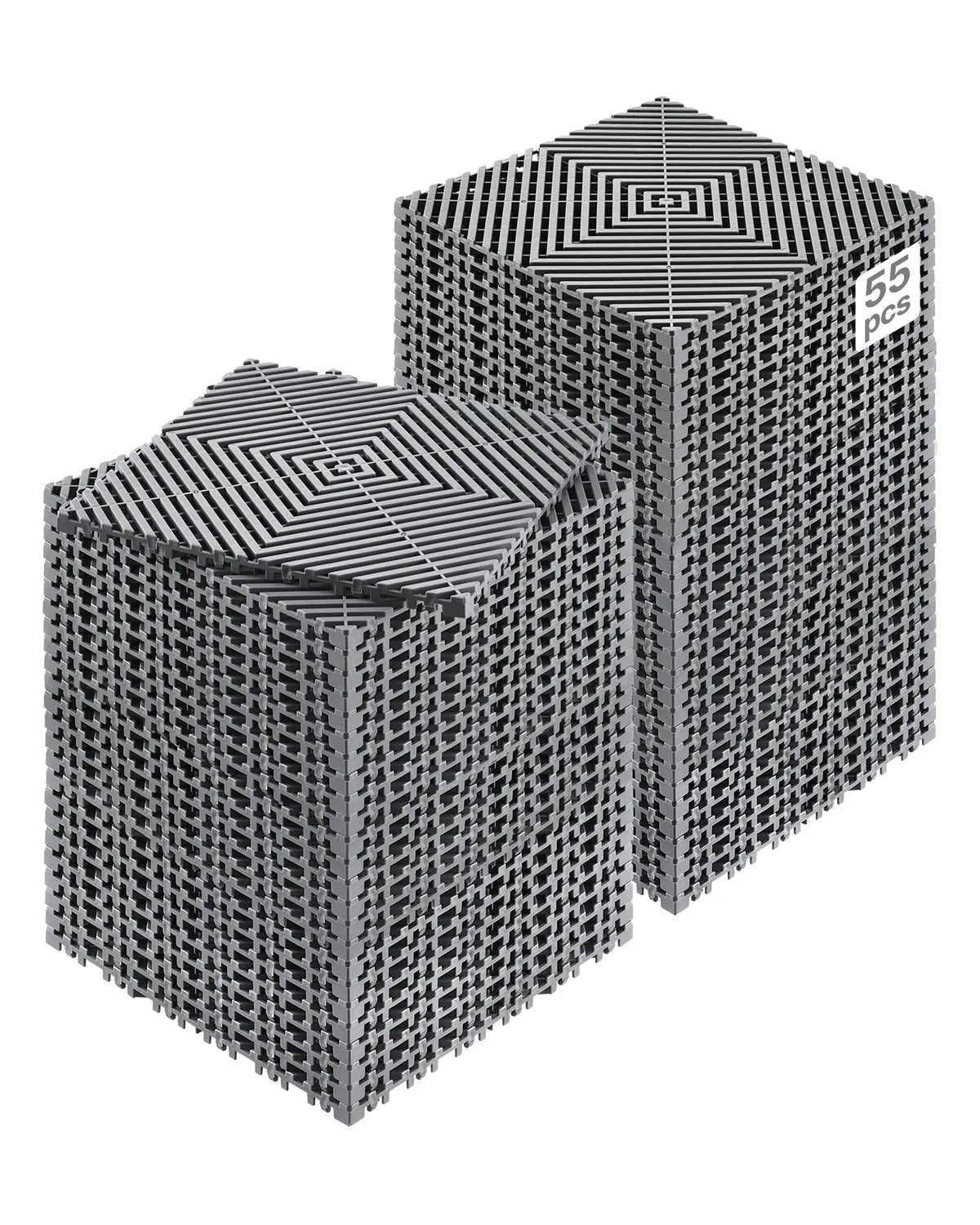 VEVOR Modular Drainage Mat Interlocking Floor Tile 12” x 12” Drainage Cushion